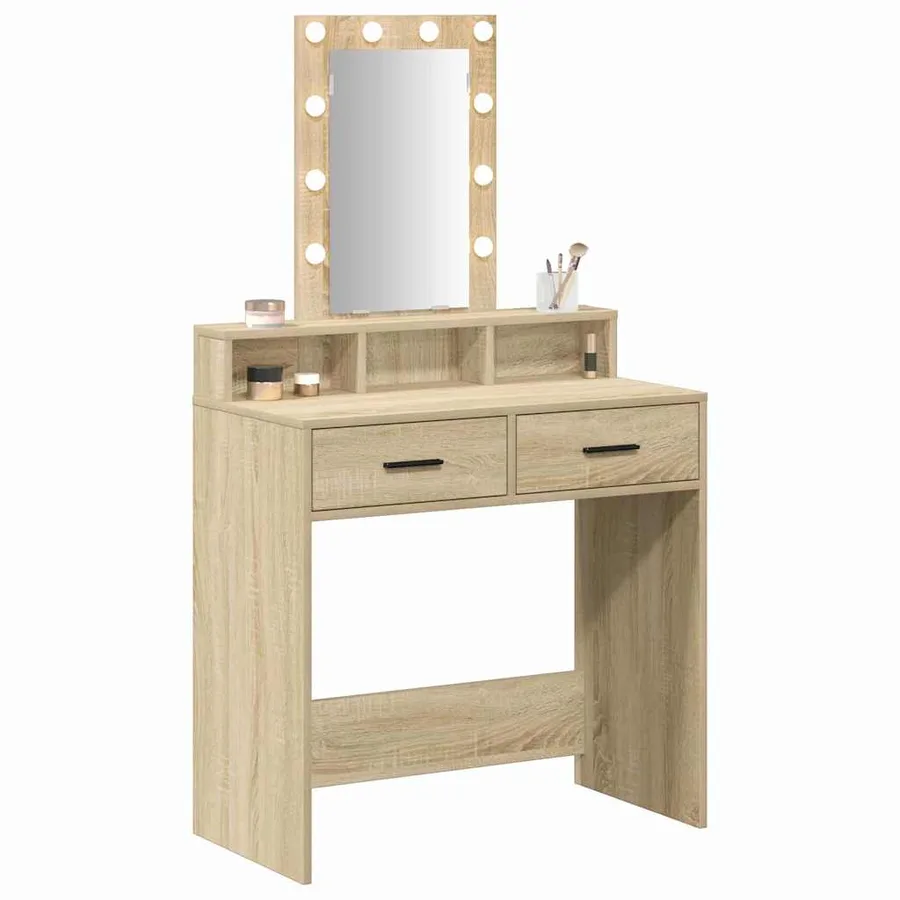 Table de Toilette Marron 79 x 41 x 140 cm Bois d'ingénierie - 3