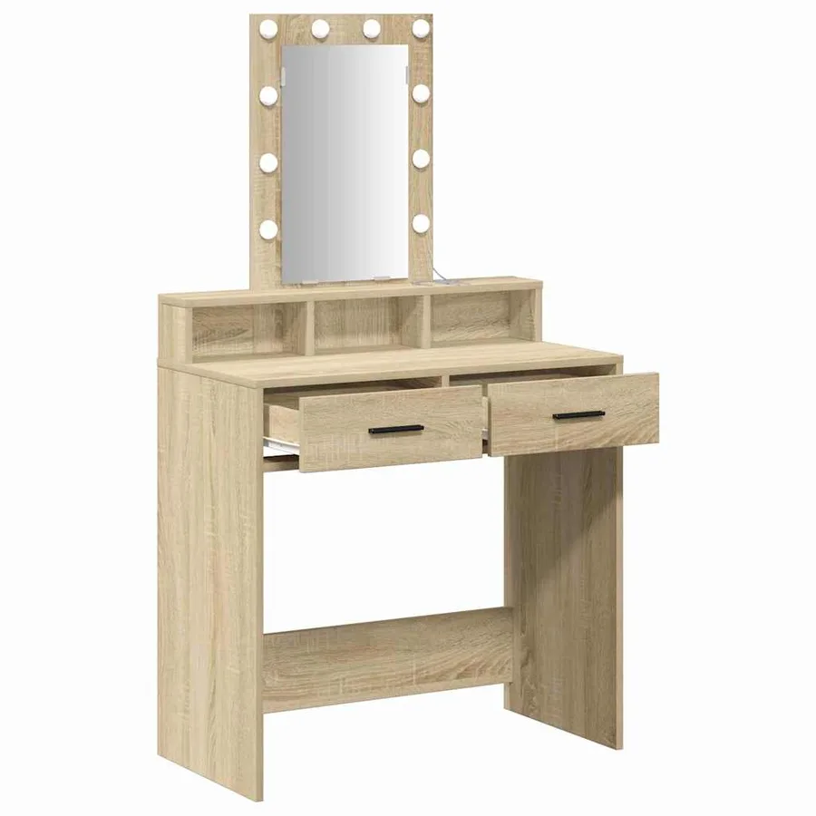 Table de Toilette Marron 79 x 41 x 140 cm Bois d'ingénierie - 4