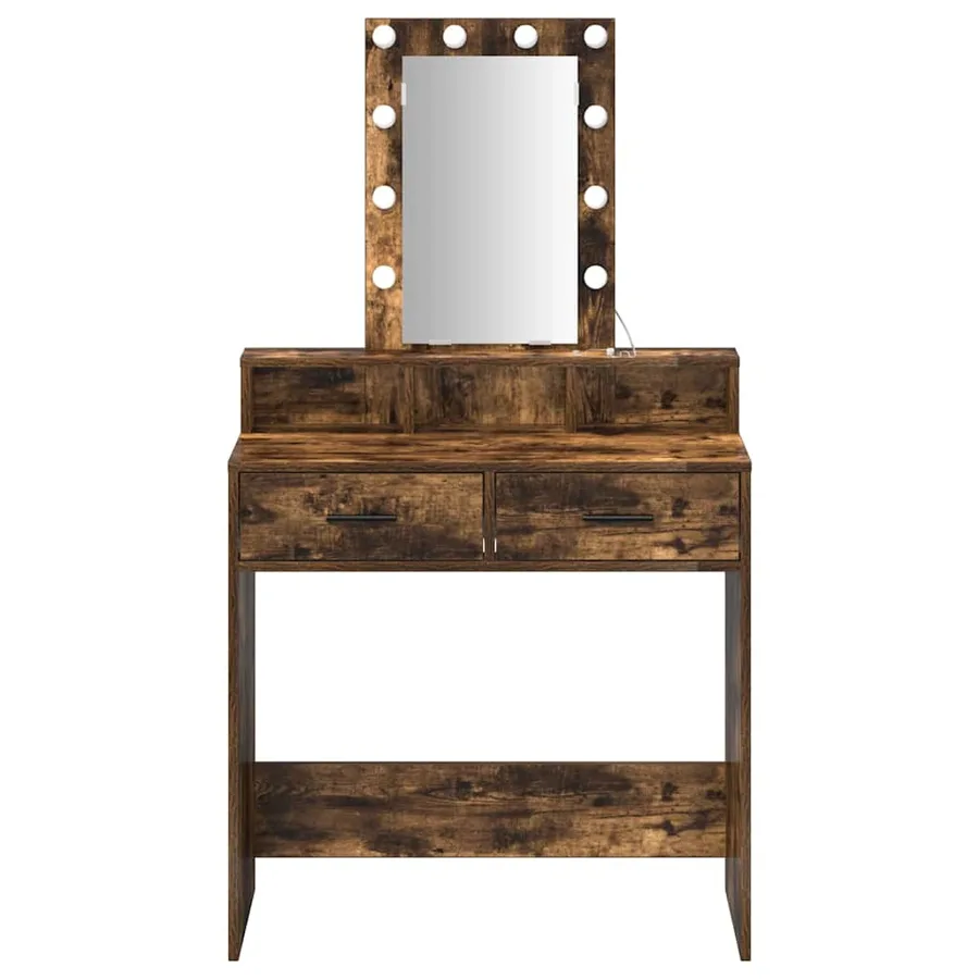 Table de Toilette Marron 79 x 41 x 140 cm Bois d'ingénierie - 5