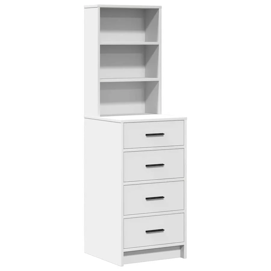 Table de Toilette avec tiroir 2 pcs Blanc 50 x 41 x 135 cm - 6