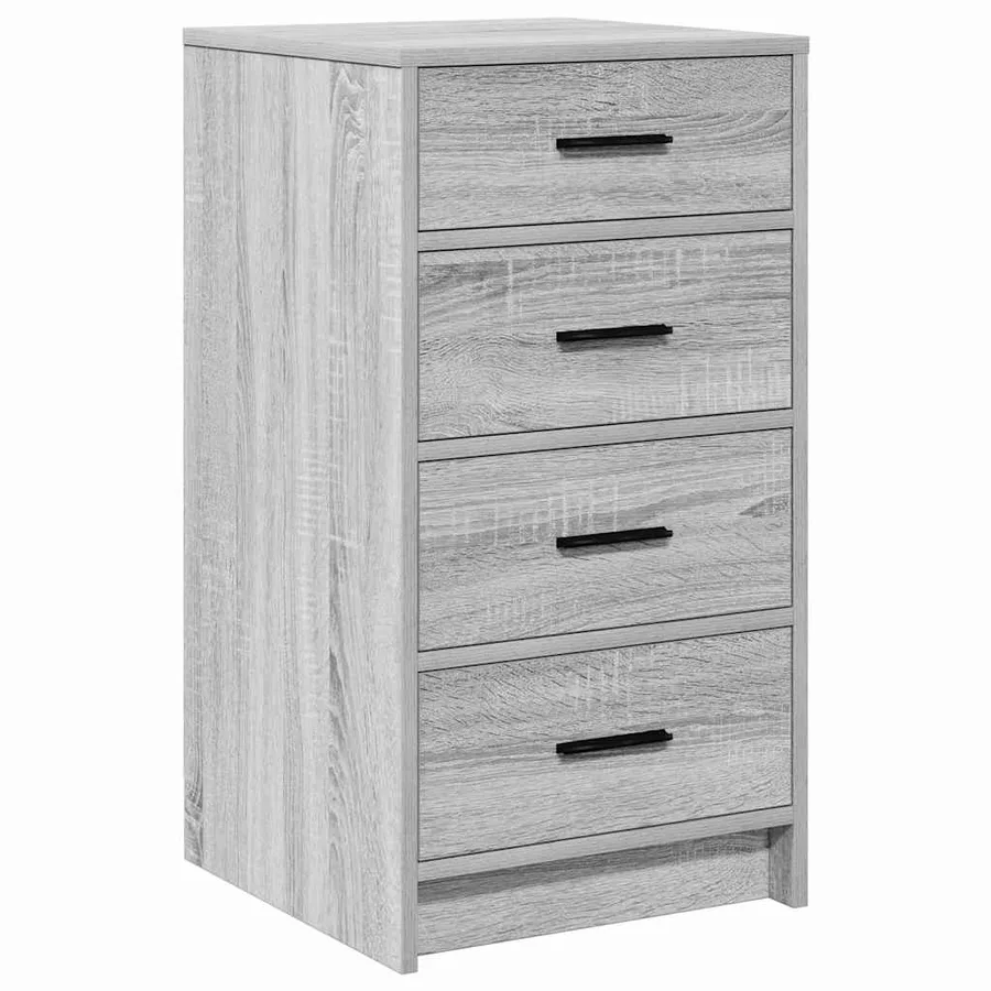 Table de Toilette 3 pcs Gris Sonoma Bois d'ingénierie - 7