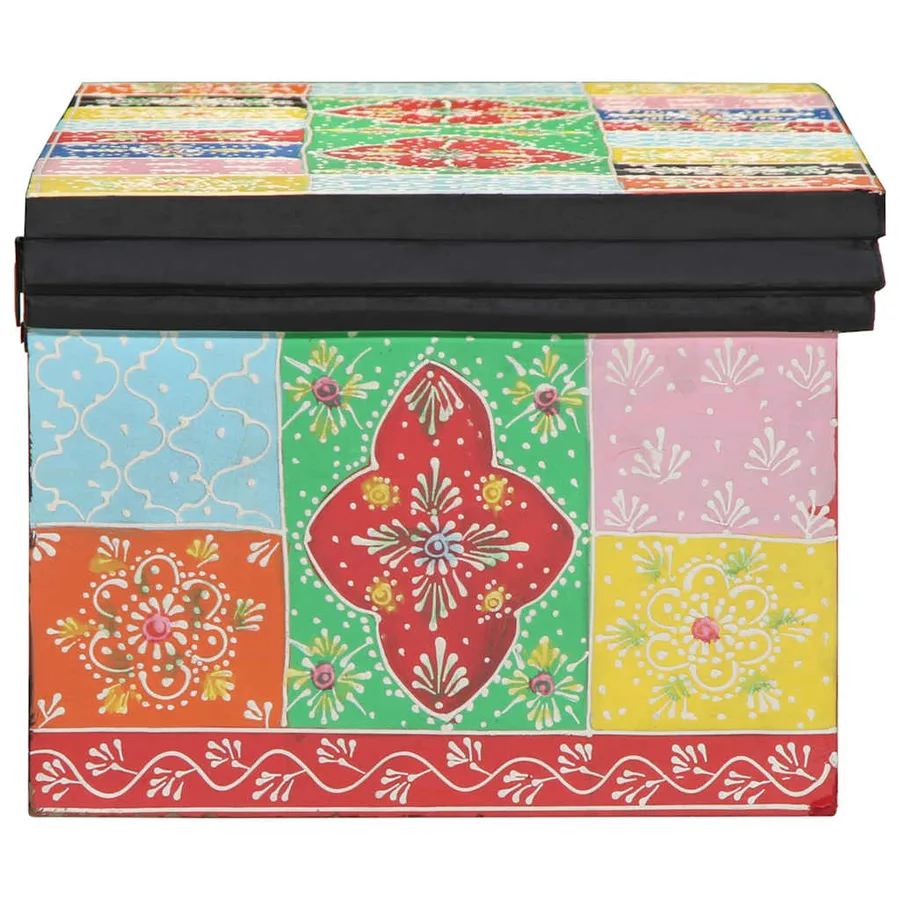 Meuble TV Multicolore 80 x 30 x 22 cm Bois d'ingénierie - 2
