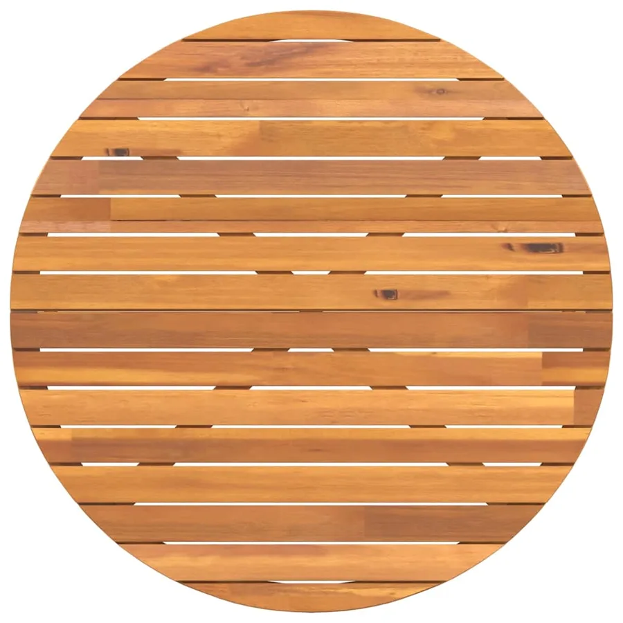 Ensemble de salle à manger de jardin 5 pcs en bois massif d'acacia - 7
