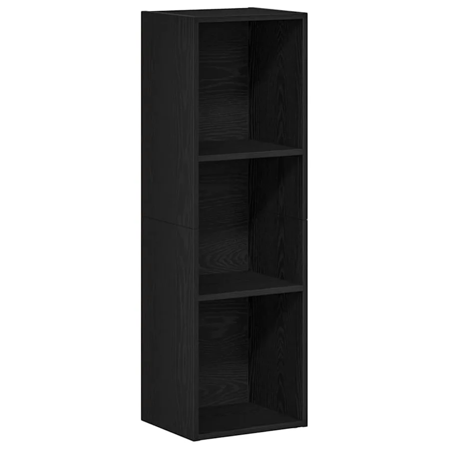 Bibliothèque en chêne noir 36 x 30 x 114 cm bois d'ingénierie - 2