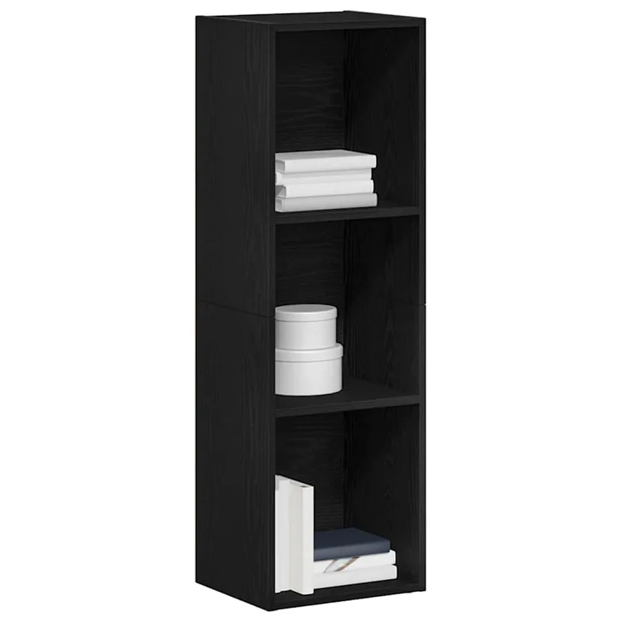 Bibliothèque en chêne noir 36 x 30 x 114 cm bois d'ingénierie - 4