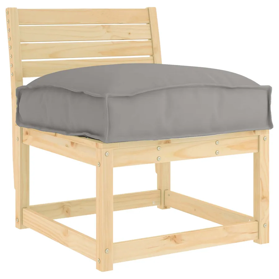 Coussin Gris 50 x 50 x 12 cm Tissu Oxford - 2