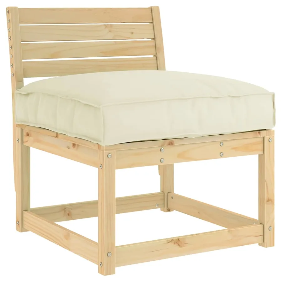 Coussin Crème 80 x 80 x 12 cm Tissu Oxford - 4