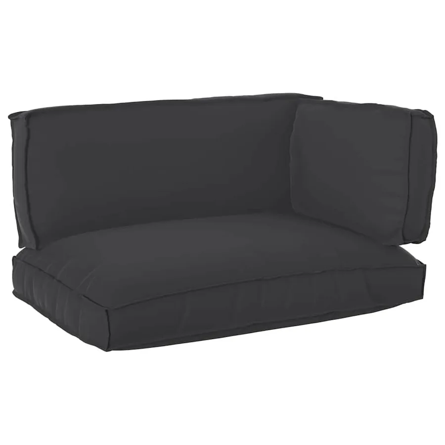 Set de coussins de palette 3 pcs Noir Tissu Oxford - 2