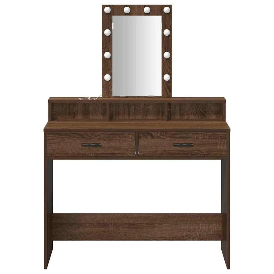 Table de Toilette Marron 100 x 41 x 140 cm Bois d'ingénierie - 5