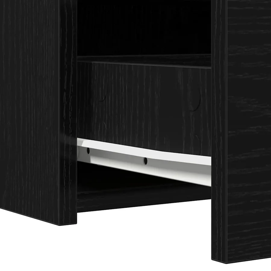 Table de Toilette Noir 83 x 40 x 70 cm Bois d'ingénierie - 11