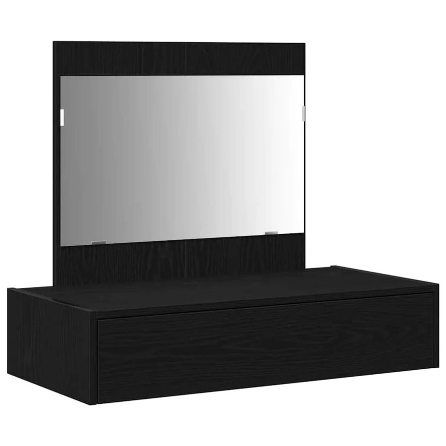 Table de Toilette Noir 83 x 40 x 70 cm Bois d'ingénierie - 2
