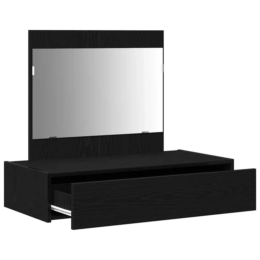 Table de Toilette Noir 83 x 40 x 70 cm Bois d'ingénierie - 5