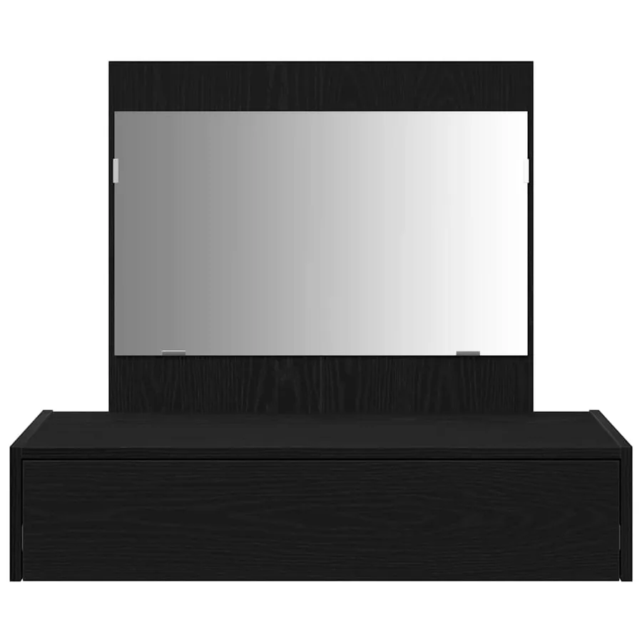 Table de Toilette Noir 83 x 40 x 70 cm Bois d'ingénierie - 6