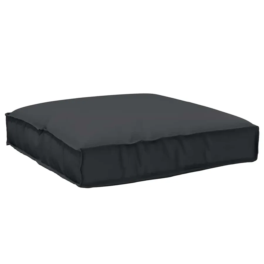 Coussin Noir 80 x 80 x 12 cm Tissu Oxford - 2