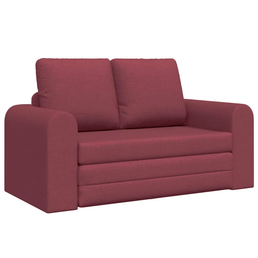 Canapé-Lit 60cm Bordeaux tissu - 2