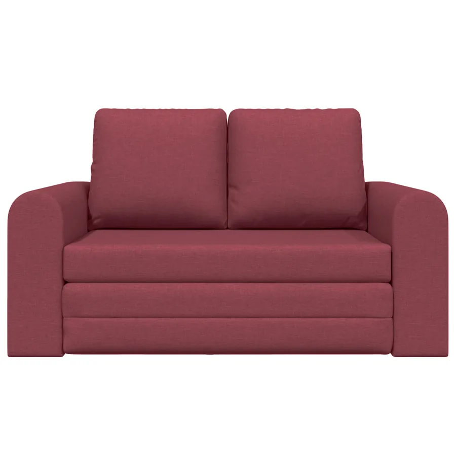Canapé-Lit 60cm Bordeaux tissu - 5