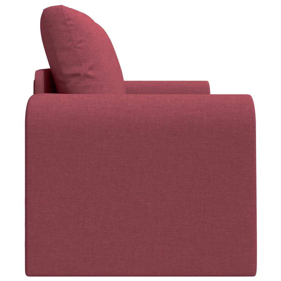 Canapé-Lit 60cm Bordeaux tissu - 6