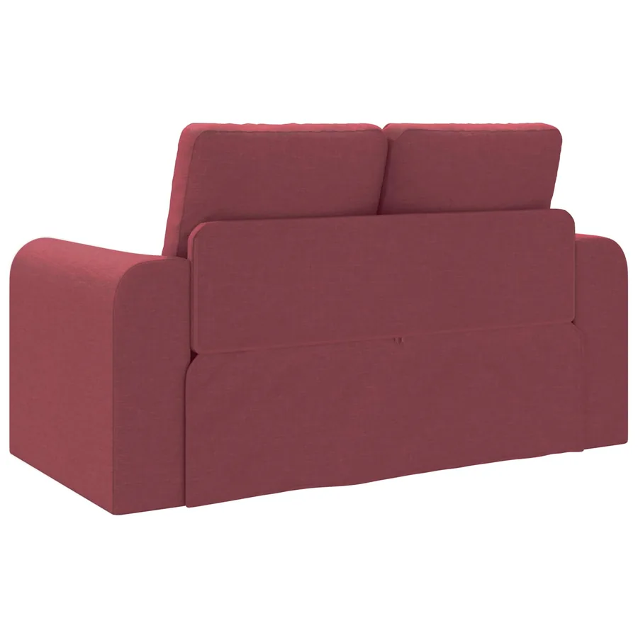 Canapé-Lit 60cm Bordeaux tissu - 7