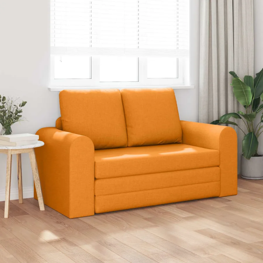 Canapé-Lit 60cm Jaune foncé tissu - 3
