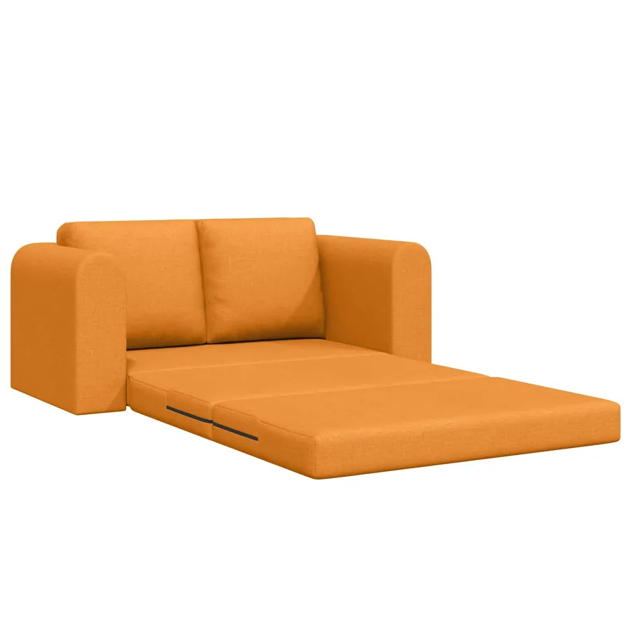 Canapé-Lit 60cm Jaune foncé tissu - 4