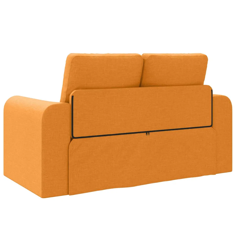 Canapé-Lit 60cm Jaune foncé tissu - 7