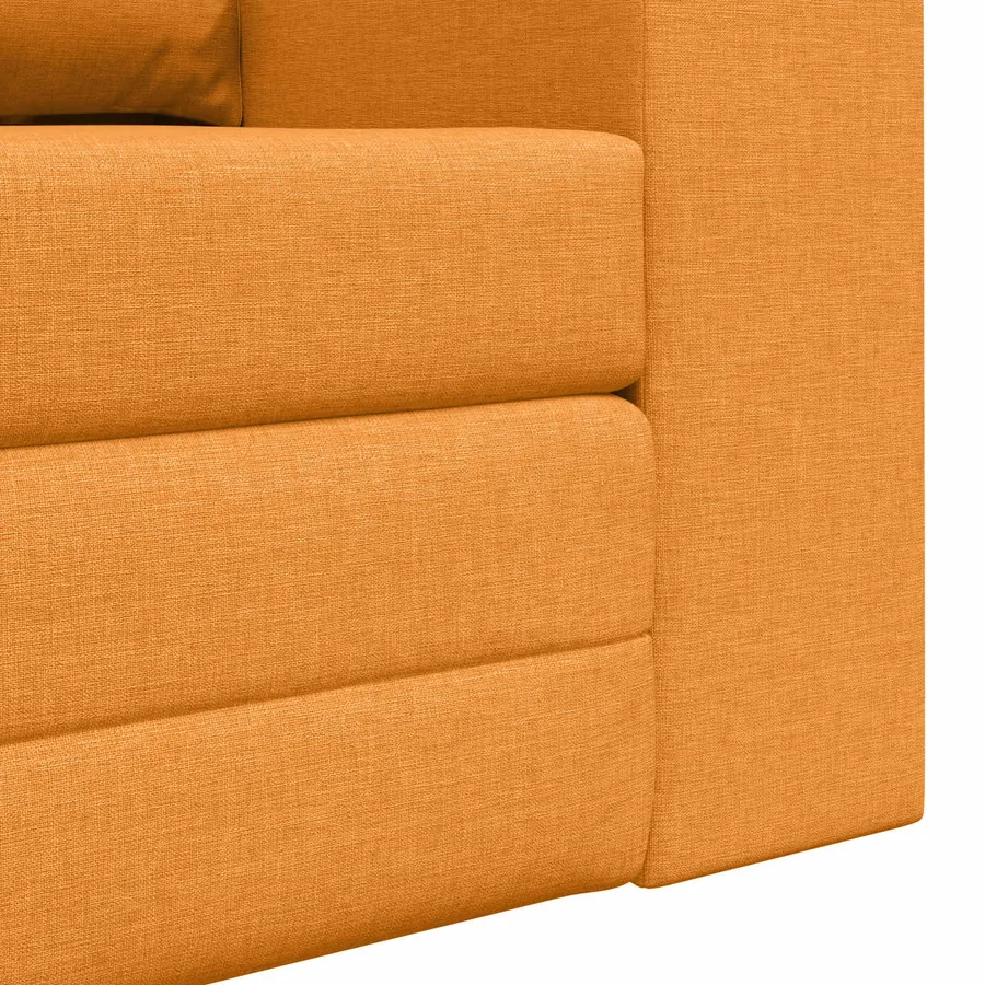 Canapé-Lit 60cm Jaune foncé tissu - 9