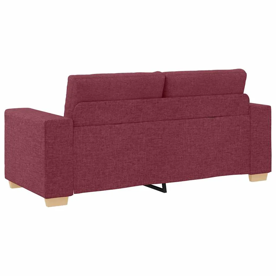 Canapé deux places rouge vin 180x77x82 cm en tissu - 6