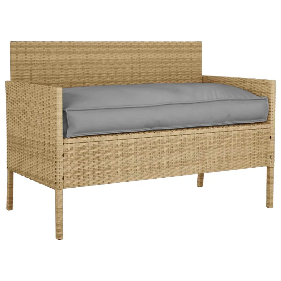 Coussin Gris 120 x 60 x 12 cm Tissu Oxford - 2