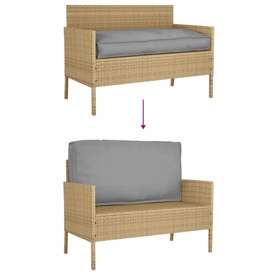 Coussin Gris 120 x 60 x 12 cm Tissu Oxford - 8