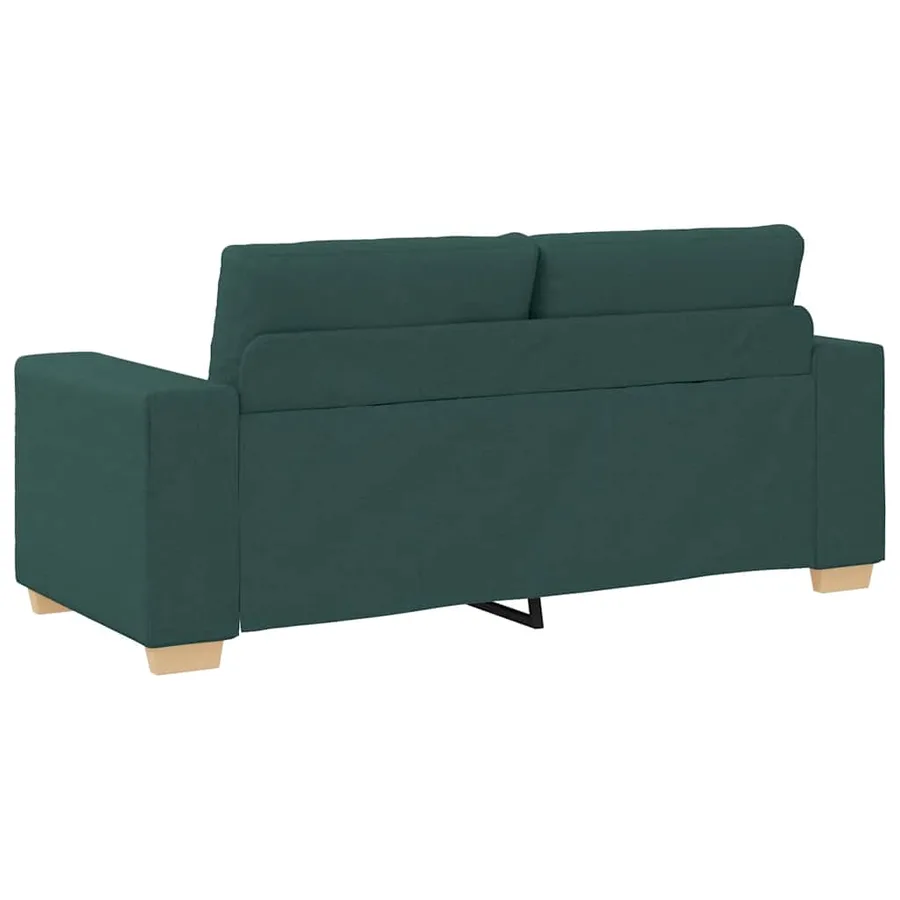 Canapé deux places vert foncé 180x77x82 cm en tissu - 6