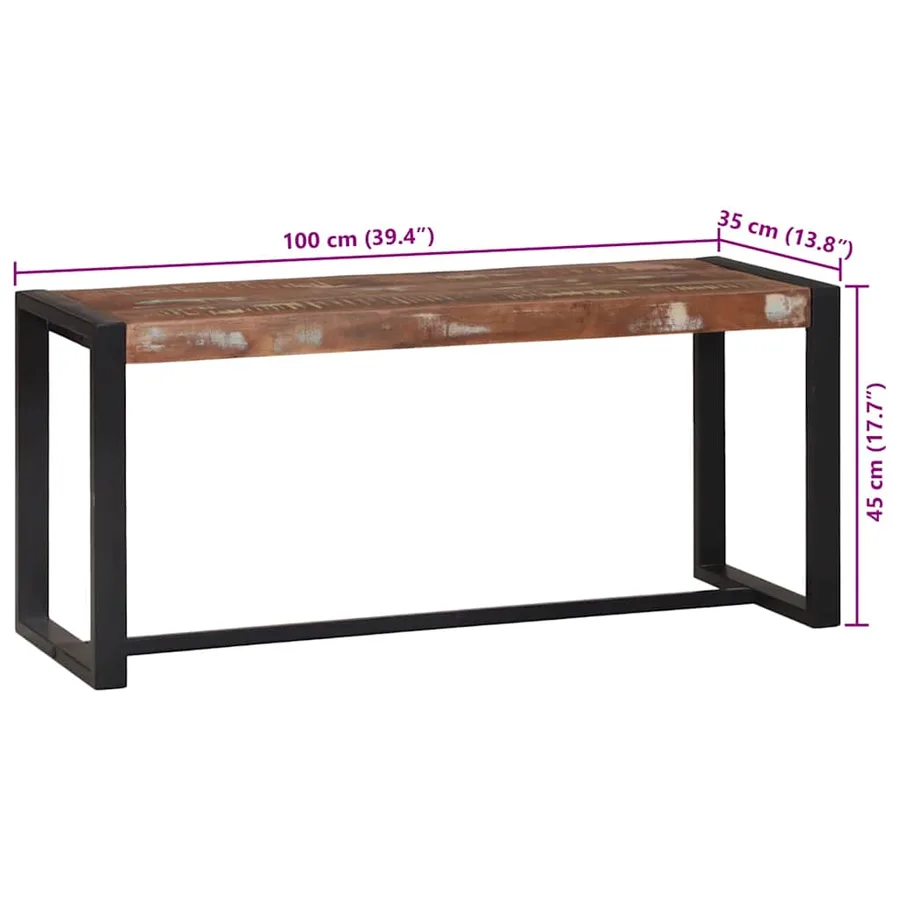 banc Bois de mangue massif - 11