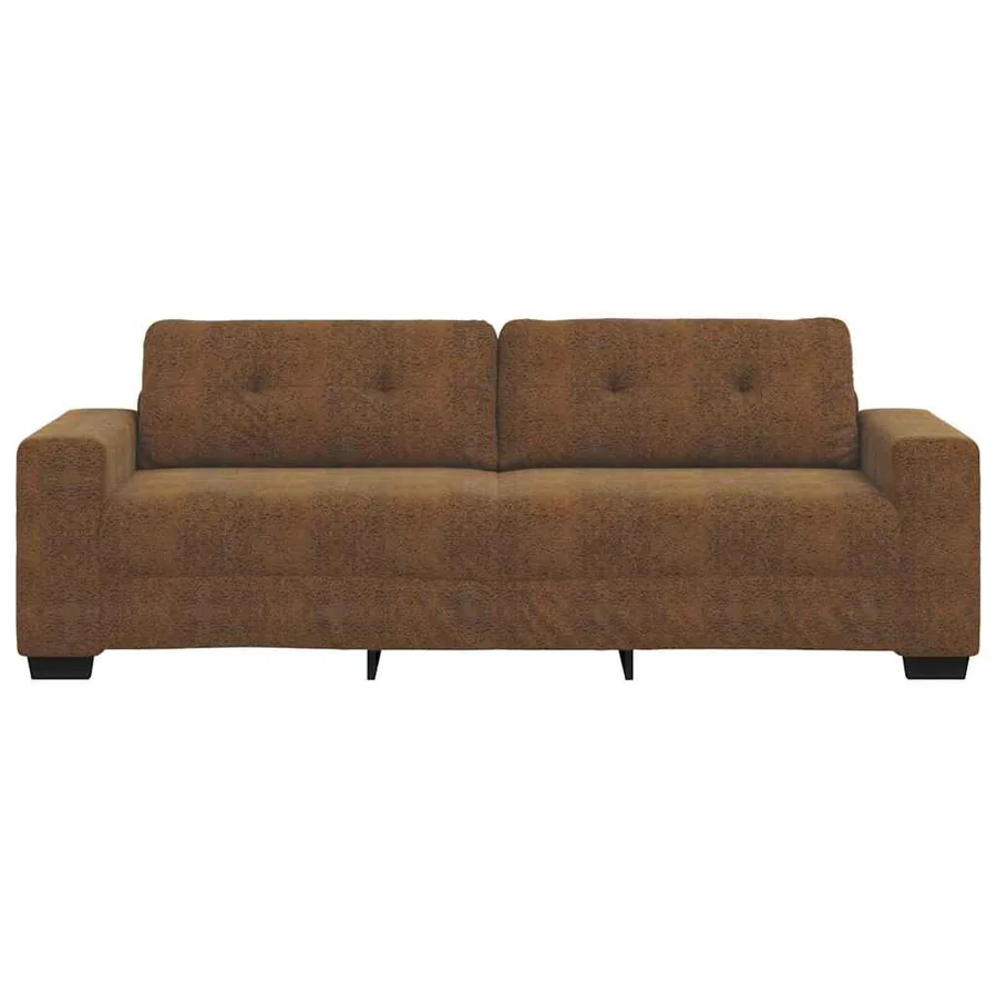Canapé 3 places marron 180 cm similicuir - 4