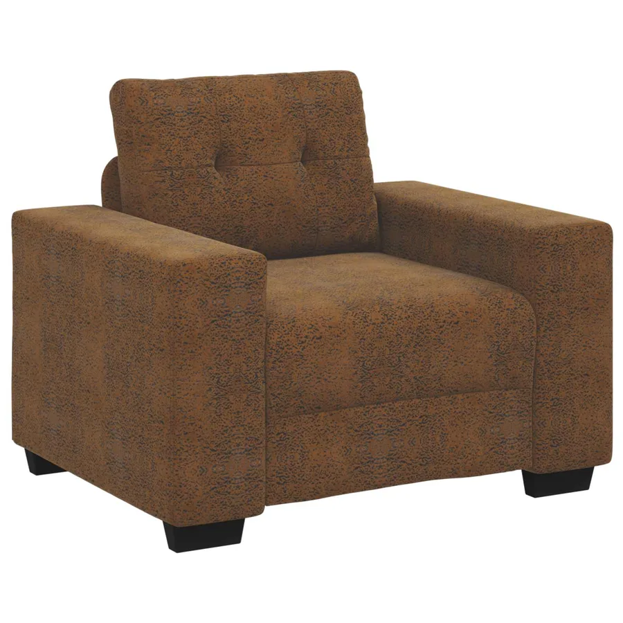 Canapé 3 pcs Marron 221 x 80 x 80 cm Tissu en lin mélangé - 4