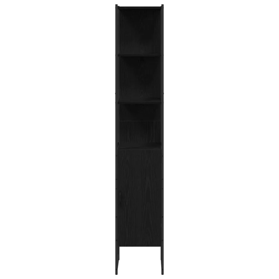 Meubles de salle de bain 3 pcs Noir Bois d'ingénierie - 7