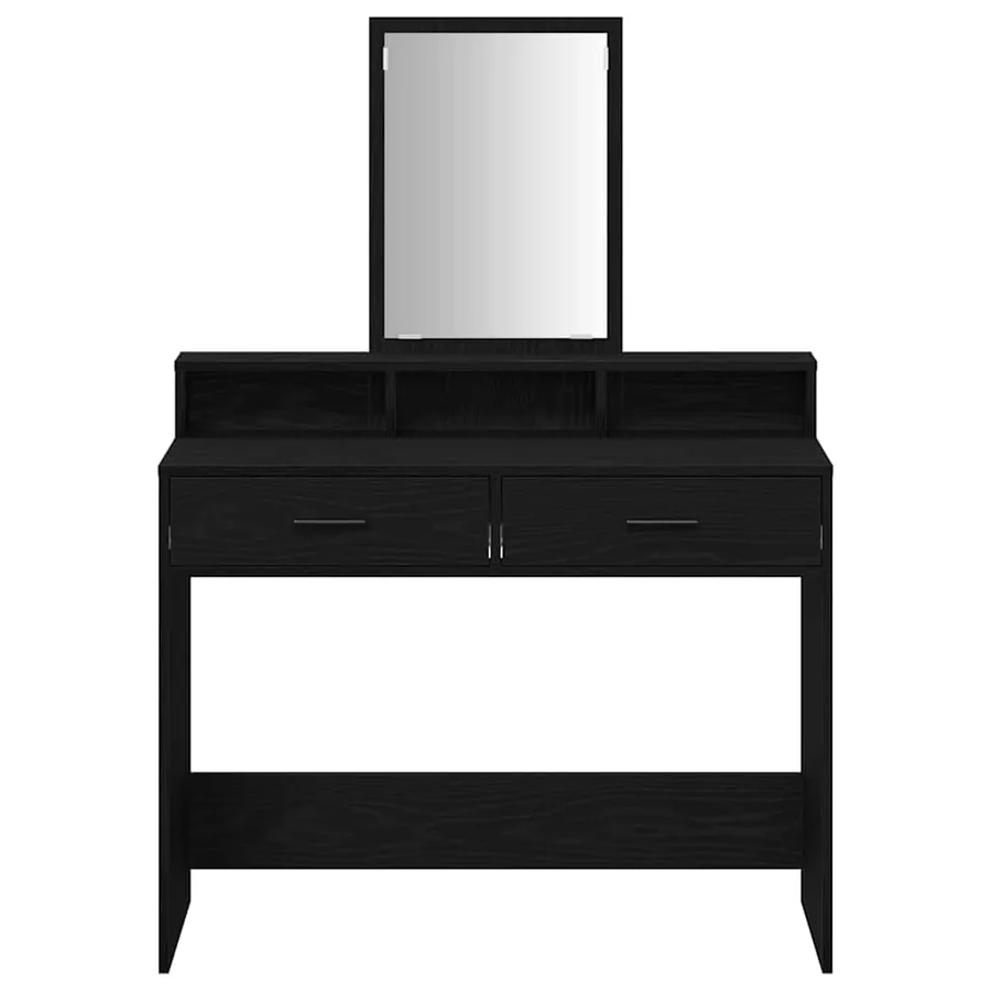 Table de Toilette avec tiroir Chêne noir 100 x 41 x 140 cm - 6