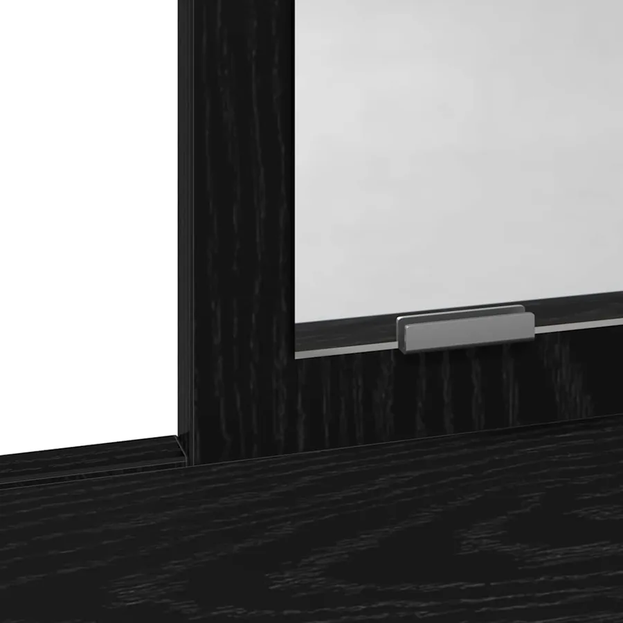 Table de Toilette avec tiroir Chêne noir 100 x 41 x 140 cm - 8