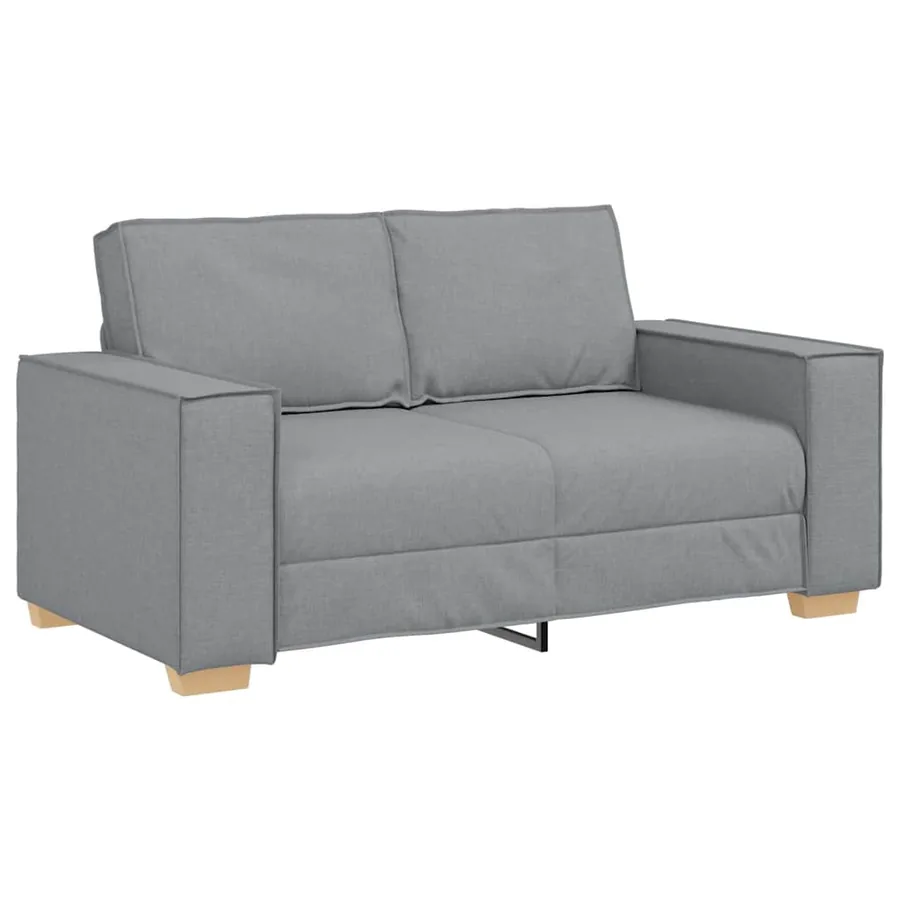 Canapé 3 pcs Gris clair 220 x 80 x 84 cm Tissu en lin mélangé - 5