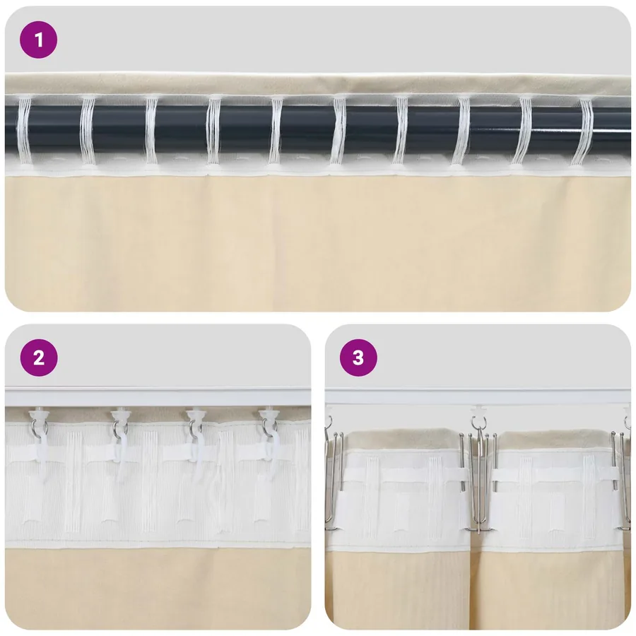 Rideaux occultants 2 pcs Vert foncé 140 x 140 cm Velours - 7