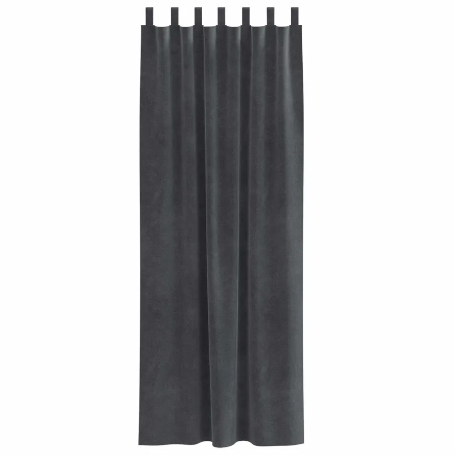 Rideaux occultants 2 pcs Gris clair 140 x 245 cm Velours - 4
