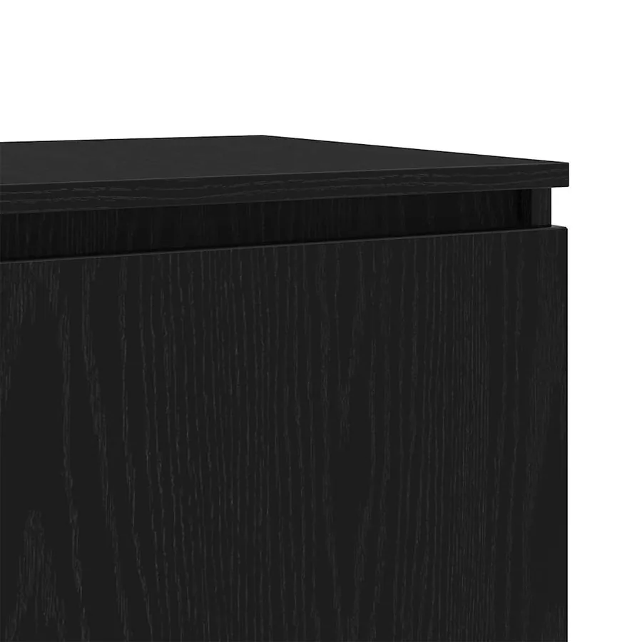 Meuble TV Chêne noir 140 x 38,5 x 36 cm Bois d'ingénierie - 11