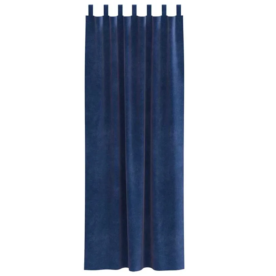 Rideaux occultants 2 pcs Bleu foncé 140 x 225 cm Velours - 4