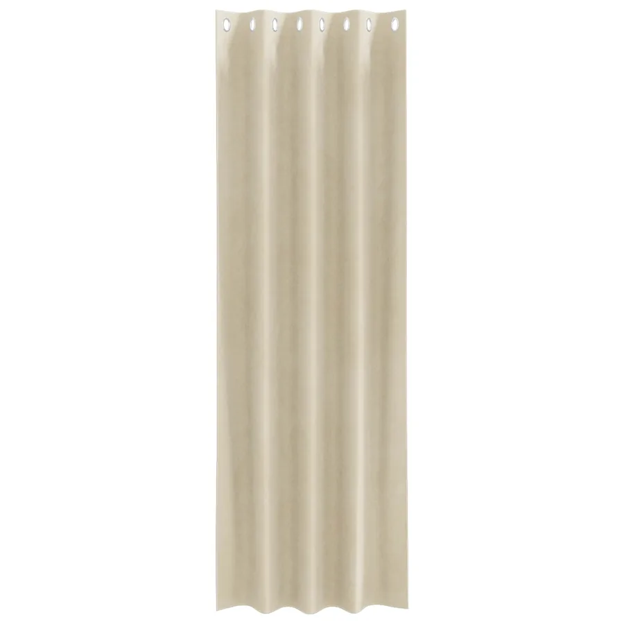 Rideaux occultants 2 pcs Crème 140 x 245 cm Velours - 4
