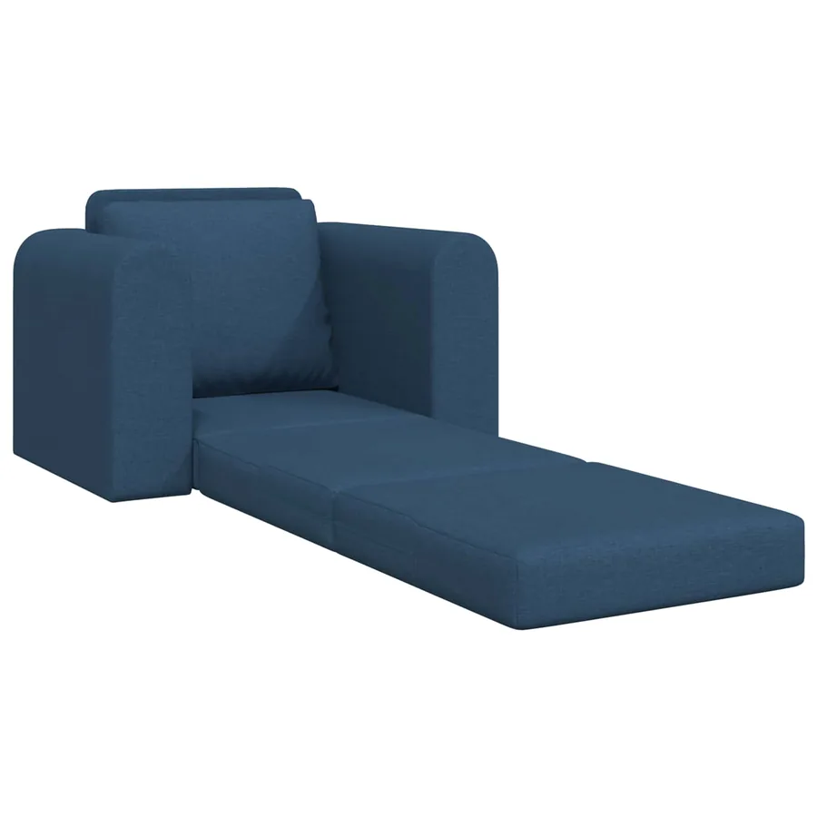 Canapé-Lit Bleu 98 x 71 x 83 cm tissu - 4