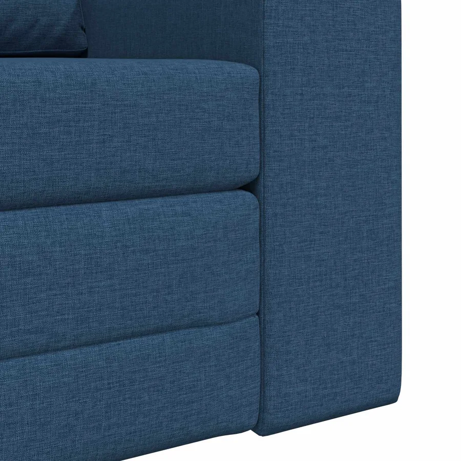 Canapé-Lit Bleu 98 x 71 x 83 cm tissu - 9