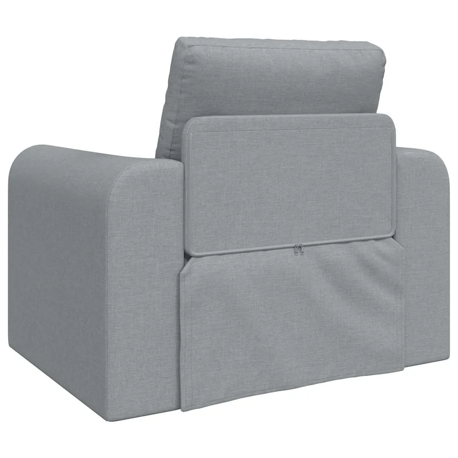 Canapé-Lit Gris clair 98 x 71 x 83 cm tissu - 6