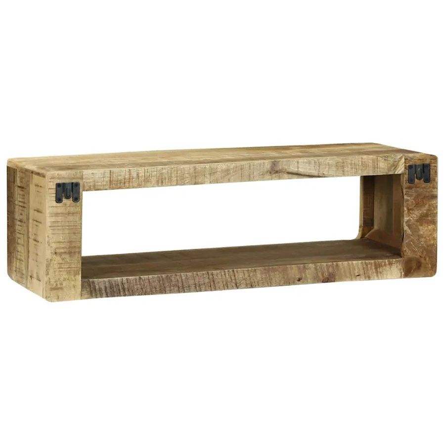 Meuble TV Marron 80 x 30 x 25 cm Bois de manguier massif - 5