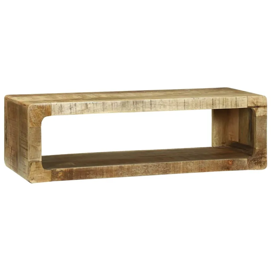 Meuble TV Marron 80 x 30 x 25 cm Bois de manguier massif - 6