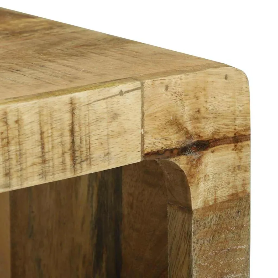 Meuble TV Marron 80 x 30 x 25 cm Bois de manguier massif - 7