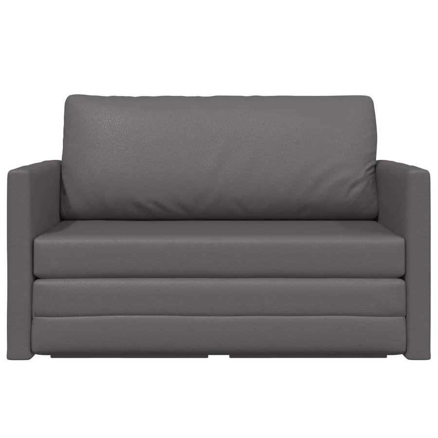 Canapé-Lit Gris 124 x 71 x 78 cm Simili cuir - 5
