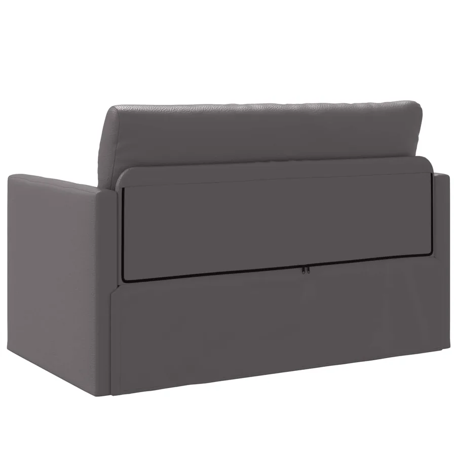 Canapé-Lit Gris 124 x 71 x 78 cm Simili cuir - 7